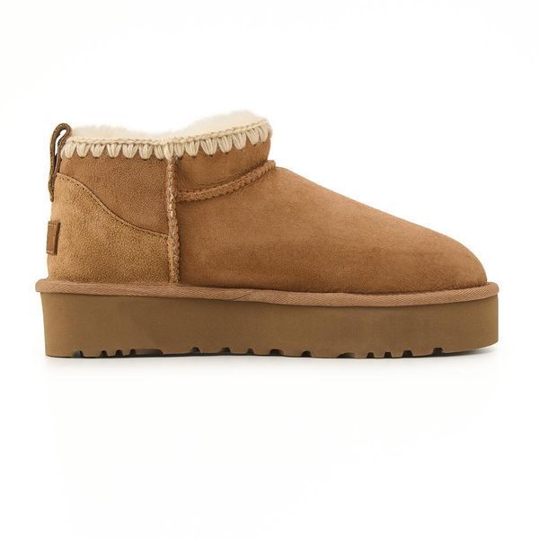 UGG Australia США Ugg Classic Eskimo Chestnut Ультра міні Уггі на платформі руді замшеві Австралія - Розмір 35 (US 4) 1016222592 фото