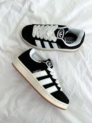 США Adidas Campus 00s White Black жіночі, чоловічі шкіряні якісні кросівки Адідас Кампус чорно білі - Розмір 36 (US 5) 11167559 фото