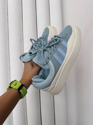 США Adidas Campus xx BAD BUNNY BLUE жіночі, чоловічі шкіряні якісні кросівки Адідас Кампус блакитні - Розмір 36 (US 5) 11167409 фото