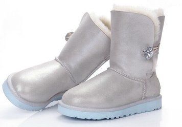 UGG Australia США Bailey Bling I do Серебро натуральні міні Угг Австралія - Розмір 35 (US 4) 2111031 фото