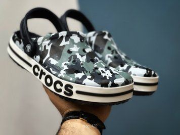 Crocs Оригінал Bayaband Graphic Camo Clog Black Крокс США (205089) - 36 (Стопа 22.5-23.2см) M4/W6 112194 фото