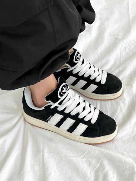 США Adidas Campus 00s White Black жіночі, чоловічі шкіряні якісні кросівки Адідас Кампус чорно білі - Розмір 36 (US 5) 11167559 фото