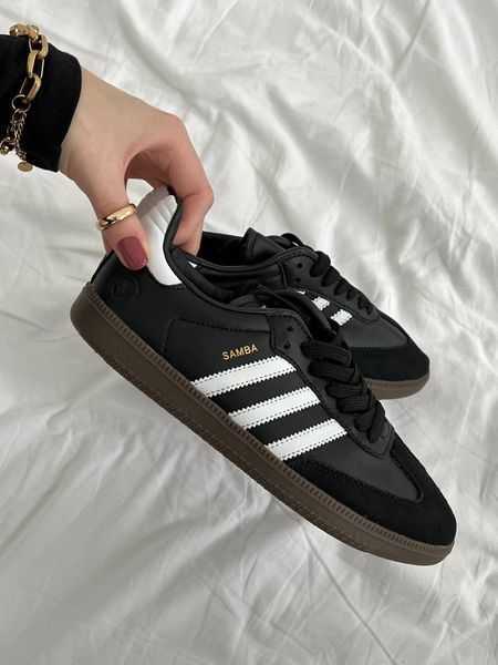 США Adidas Humanrace Samba Black жіночі, чоловічі шкіряні якісні кросівки Адідас Самба чорні - Розмір 36 (US 5) 11167959 фото