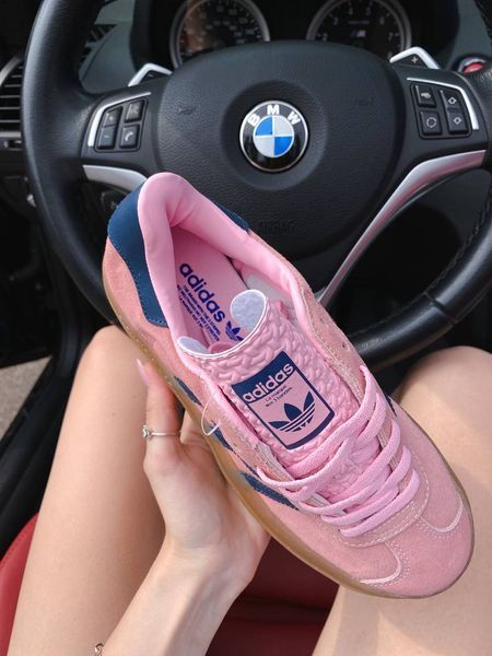 США Adidas Gazelle Bold Pink Glow Platform жіночі шкіряні якісні кросівки Адідас Газель Платформа рожеві сині 0320 - Розмір 36 (US 5) 11168059 фото
