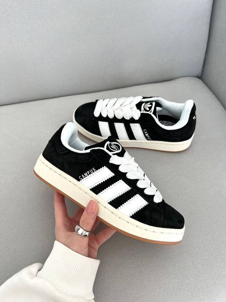 США Adidas Campus 00s White Black жіночі, чоловічі шкіряні якісні кросівки Адідас Кампус чорно білі - Розмір 36 (US 5) 11167559 фото