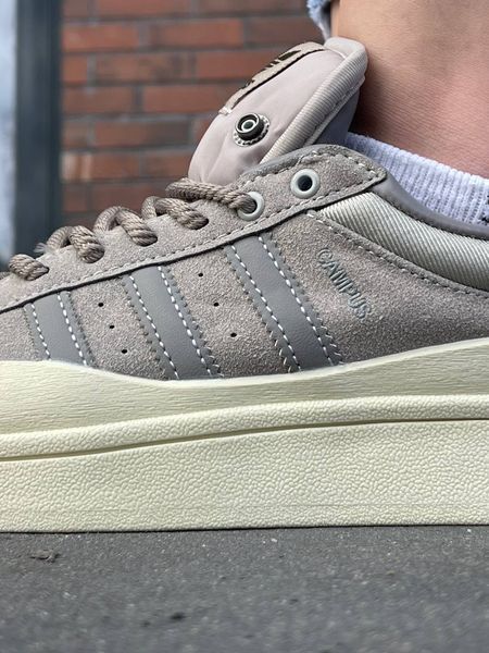 США Adidas Campus BAD BUNNY Brown Beige жіночі, чоловічі шкіряні якісні кросівки Адідас Кампус коричнево бежеві - Розмір 36 (US 5) 11167459 фото