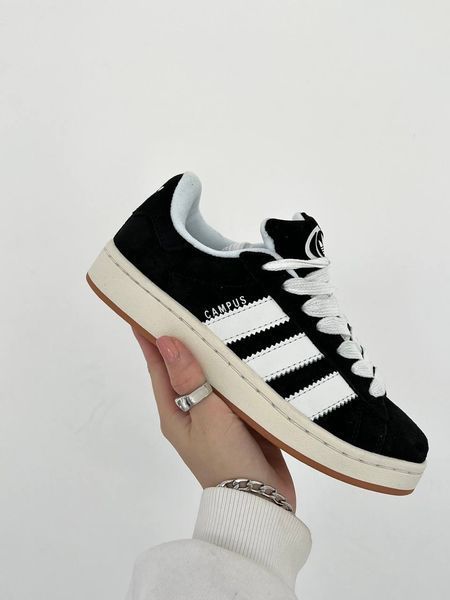 США Adidas Campus 00s White Black жіночі, чоловічі шкіряні якісні кросівки Адідас Кампус чорно білі - Розмір 36 (US 5) 11167559 фото