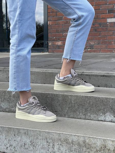 США Adidas Campus BAD BUNNY Brown Beige жіночі, чоловічі шкіряні якісні кросівки Адідас Кампус коричнево бежеві - Розмір 36 (US 5) 11167459 фото