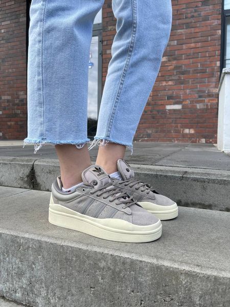 США Adidas Campus BAD BUNNY Brown Beige жіночі, чоловічі шкіряні якісні кросівки Адідас Кампус коричнево бежеві - Розмір 36 (US 5) 11167459 фото