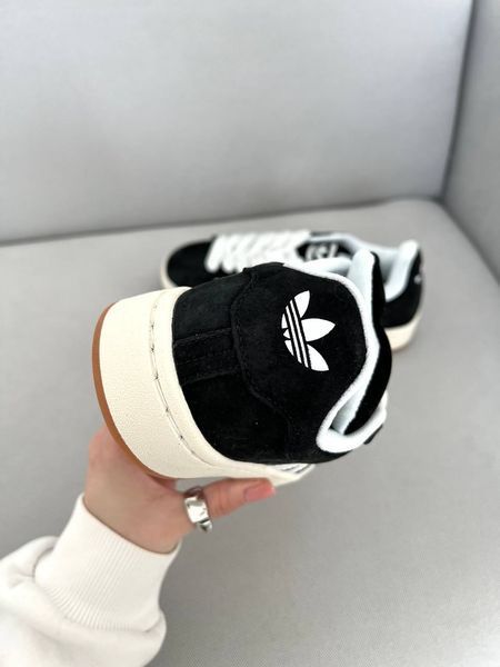 США Adidas Campus 00s White Black жіночі, чоловічі шкіряні якісні кросівки Адідас Кампус чорно білі - Розмір 36 (US 5) 11167559 фото