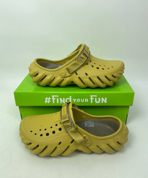 Crocs Оригінал ECHO CLOG Desert Grass Жовті Крокс США (1670855292) - 40-41 (Стопа 25.9-26.7см) M8/W10 113943 фото