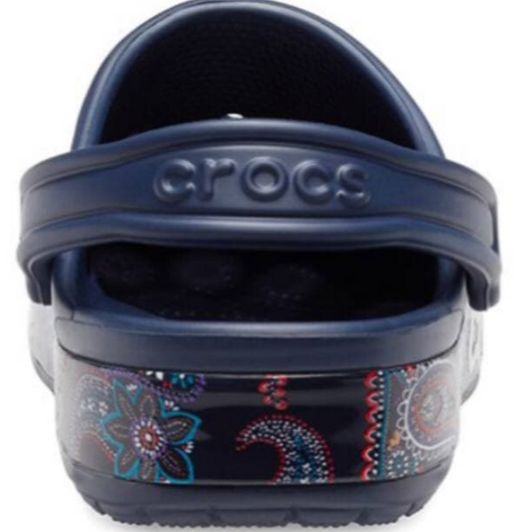 Crocs Оригінал Bayaband ™ Bandana Print Navy Clog Жіночі Крокс США (205089) - 36 (Стопа 22.5-23.2см) M4/W6 100863 фото