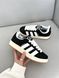 США Adidas Campus 00s White Black жіночі, чоловічі шкіряні якісні кросівки Адідас Кампус чорно білі - Розмір 36 (US 5) 11167559 фото 7