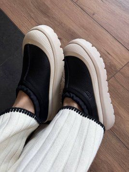 UGG Australia США Tasman Weather Hybrid Slipper Black/Beige Уггі тасман з силіконом чорні з бежевим шкіряні Австралія - Розмір 35 (US 4) 1016222344 фото