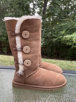 UGG Australia США Tall Triplet Button II Рыжий цільна овчина Угг Австралия - Розмір 35 (US 4) 2110606 фото