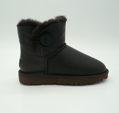 UGG Australia США Leather Mini Button Шоколад натуральні шкіряні уггі міні гудзик Угг Австралія - Розмір 35 (US 4) 2110745 фото