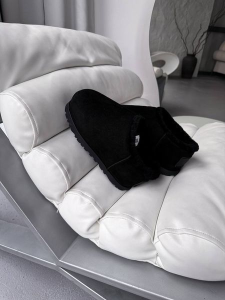 UGG Australia США Slipper Pumped Slide Black Уггі на платформі пампед чорні замшеві Австралія - Розмір 35 (US 4) 2110100985 фото