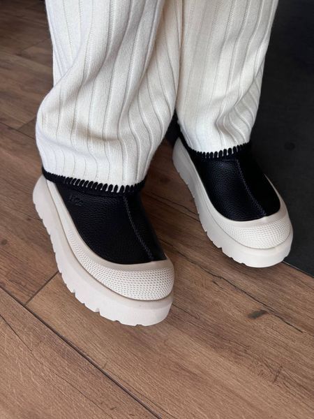 UGG Australia США Tasman Weather Hybrid Slipper Black/Beige Уггі тасман з силіконом чорні з бежевим шкіряні Австралія - Розмір 35 (US 4) 1016222344 фото