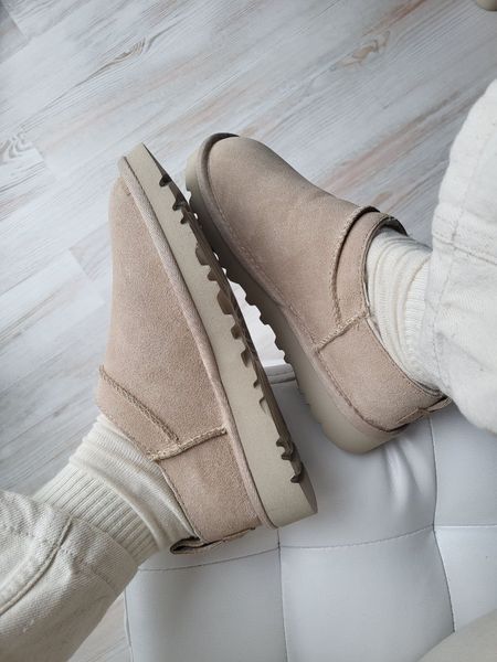 UGG Australia США Ugg Classic Micro Boot Beige мікро міні Уггі пісочні бежеві замшеві Австралія - Розмір 35 (US 4) 1016222644 фото