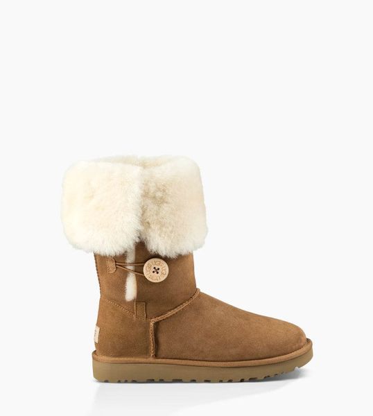 UGG Australia США Tall Triplet Button II Рыжий цільна овчина Угг Австралия - Розмір 35 (US 4) 2110606 фото