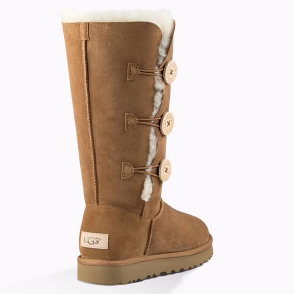 UGG Australia США Tall Triplet Button II Рыжий цільна овчина Угг Австралия - Розмір 35 (US 4) 2110606 фото