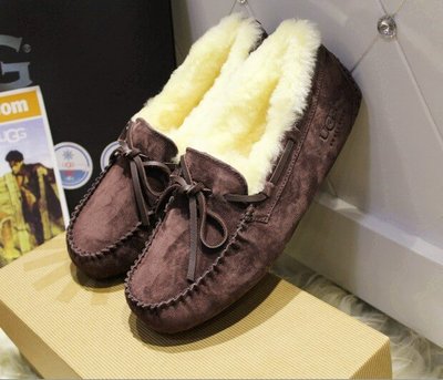 UGG Australia США Dakota Мокасіни Шоколад натуральні Зимові черевики міні Угг Австралія - Розмір 35 (US 4) 2111258 фото