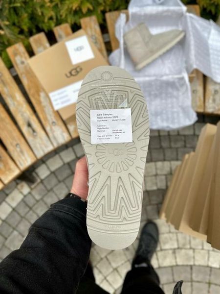 UGG Australia США Classic Mini Light Grey Suede II світло сірі натуральні зимові міні Угг Австралія - Розмір 35 (US 4) 2111379 фото