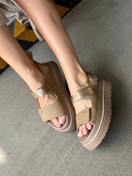 UGG Australia США Goldenglow Sandals Brown Уггі сандалі на платформі коричневі Австралія - Розмір 35 (US 4) 10718145711 фото
