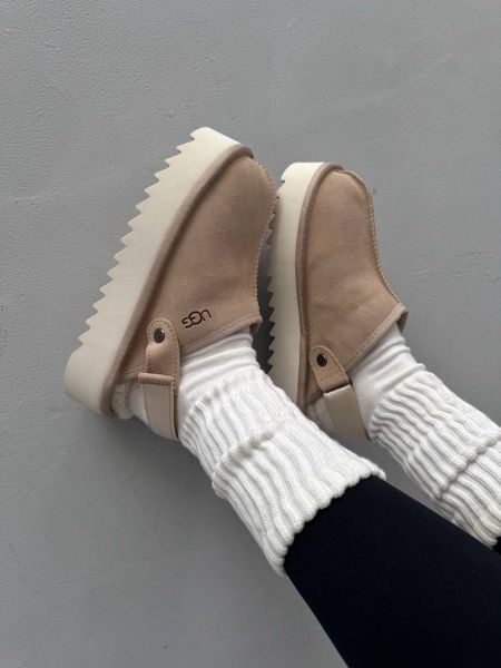 UGG Australia США Lanah Clog Beige Platform Уггі на платформі бежеві замшеві Австралія - Розмір 35 (US 4) 1016222545 фото
