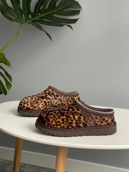 UGG Australia США Tazz Slipper Tasman Caspian Burnt Cedar Уггі леопардові замшеві Австралія - Розмір 35 (US 4) 1016222695 фото