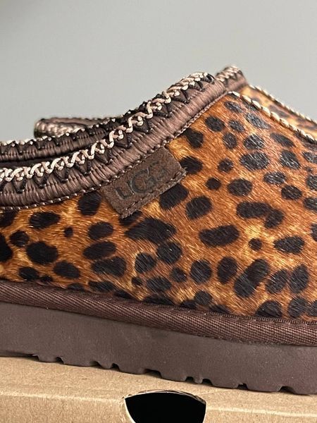 UGG Australia США Tazz Slipper Tasman Caspian Burnt Cedar Уггі леопардові замшеві Австралія - Розмір 35 (US 4) 1016222695 фото