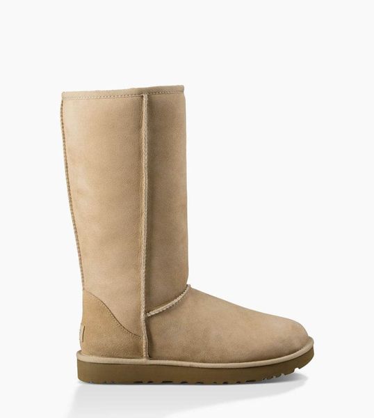 UGG Australia США Classic Tall II Песок цільна овчина Угг Австралия - Розмір 35 (US 4) 2110529 фото