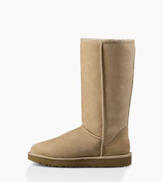 UGG Australia США Classic Tall II Песок цільна овчина Угг Австралия - Розмір 35 (US 4) 2110529 фото