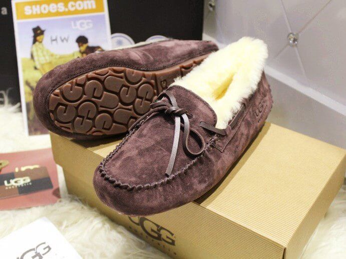 UGG Australia США Dakota Мокасіни Шоколад натуральні Зимові черевики міні Угг Австралія - Розмір 35 (US 4) 2111258 фото