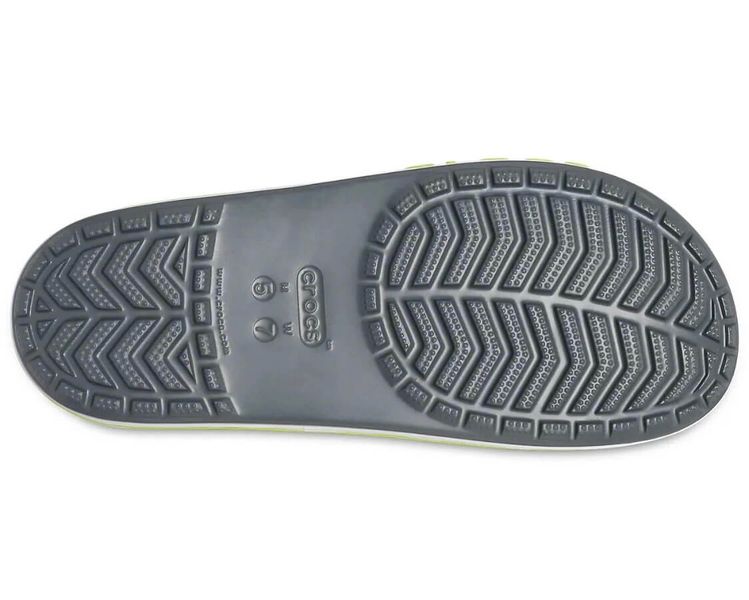 Crocs Оригінал Bayaband Slide Charcoal Cірі Чоловічі Жіночі Сабо Шльопанці Крокс США (205393-12) - 36 (Стопа 22.5-23.2см) M4/W6 105422 фото