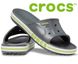 Crocs Оригінал Bayaband Slide Charcoal Cірі Чоловічі Жіночі Сабо Шльопанці Крокс США (205393-12) - 36 (Стопа 22.5-23.2см) M4/W6 105422 фото 2