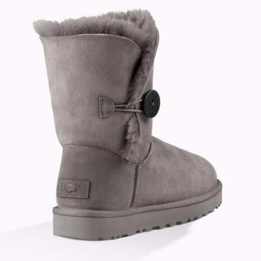 UGG Australia Short Bailey Button II Серый цільна овчина Угг Австралия - Розмір 35 (US 4) 2110452 фото