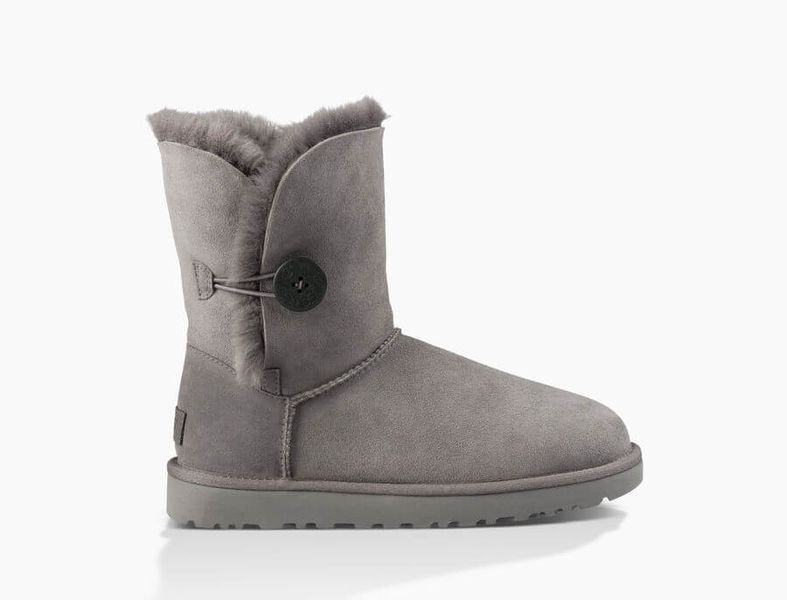 UGG Australia Short Bailey Button II Серый цільна овчина Угг Австралия - Розмір 35 (US 4) 2110452 фото