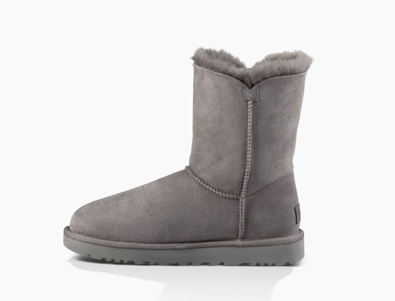 UGG Australia Short Bailey Button II Серый цільна овчина Угг Австралия - Розмір 35 (US 4) 2110452 фото