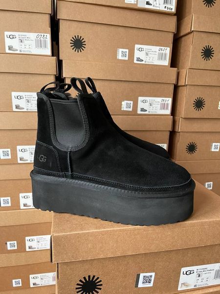 Ugg Australia США Classic Neumal Platform Chelsea Black Уггі ньюмель платформа чорні УГГ Австралія - Розмір 35 (US 4) 211155225 фото
