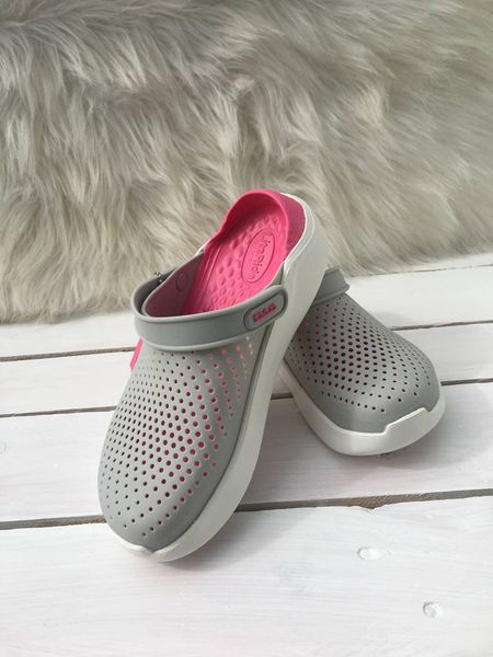 Crocs Оригінал LiteRide ™ Clog Pearl / WhiteЖіночі Крокс США (204592) - 36 (Стопа 22.5-23.2см) M4/W6 100678 фото