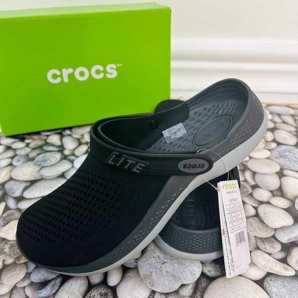 Crocs Оригінал LiteRide 360 &trade; чорна та біла підошва Black/Slate Grey 2022 Чоловічі Жіночі Крокс США (204592-31) - 36 (Стопа 22.5-23.2см) M4/W6 104400 фото