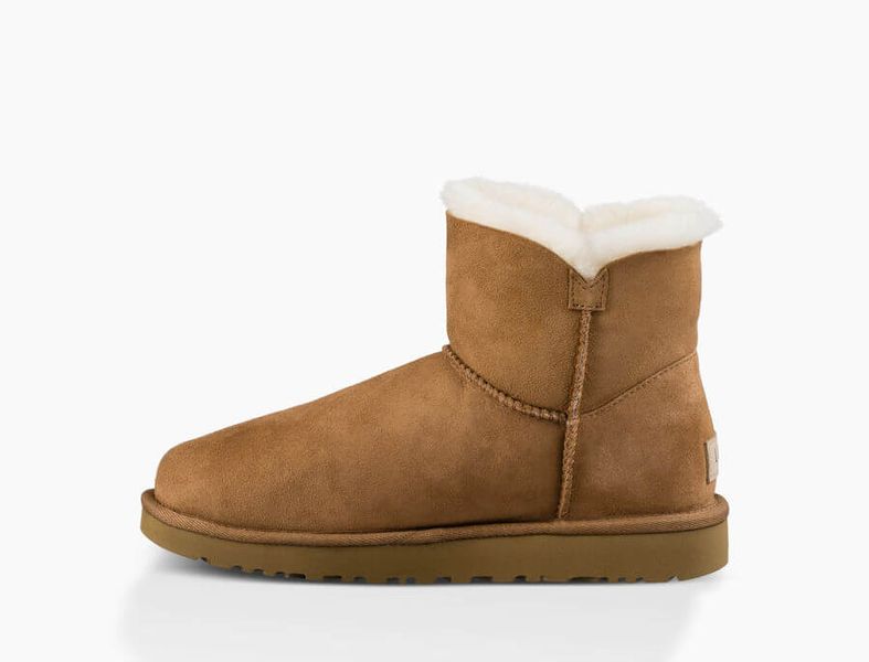 UGG Australia США Mini Bailey Button II Рыжий цільна овчина мини Угг Австралия - Розмір 35 (US 4) 2110265 фото