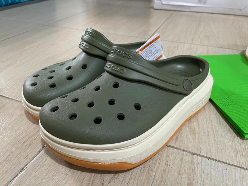 Crocs Оригінал Crocband™ Full Force Clog Війскові зелені Чоловічі Крокс США (206122) - 36 (Стопа 22.5-23.2см) M4/W6 100297 фото