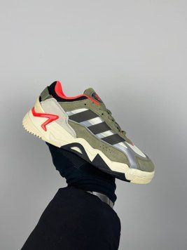 США Adidas Niteball Orbit Green Orange жіночі, чоловічі шкіряні якісні кросівки Адідас Найтбо хакі - Розмір 36 (US 5) 11167819 фото