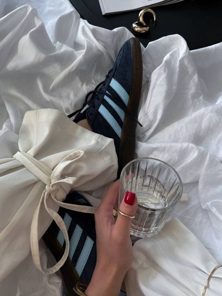 США Adidas Spezial Blue жіночі, чоловічі шкіряні якісні кросівки Адідас Спезіал сині - Розмір 36 (US 5) 11167869 фото