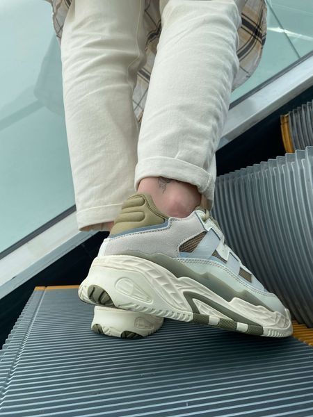 США Adidas Niteball Beige/Green жіночі, чоловічі шкіряні якісні кросівки Адідас Найтбол бежеві зелені - Розмір 36 (US 5) 11167719 фото