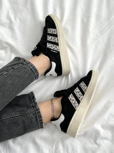 США Adidas Campus 00s Leo Black жіночі, чоловічі шкіряні якісні кросівки Адідас Кампус чорні леопард - Розмір 36 (US 5) 11167569 фото