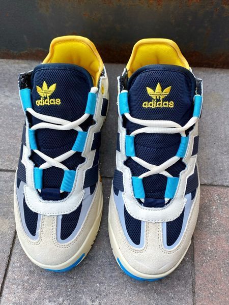 США Adidas Niteball Cream Collegiate Navy жіночі, чоловічі шкіряні якісні кросівки Адідас Найтбо різнокольорові - Розмір 36 (US 5) 11167769 фото