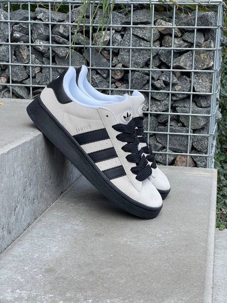 США Adidas Campus 00s Grey Black чоловічі шкіряні якісні кросівки Адідас Кампус чорно сірі - Розмір 36 (US 5) 11167669 фото